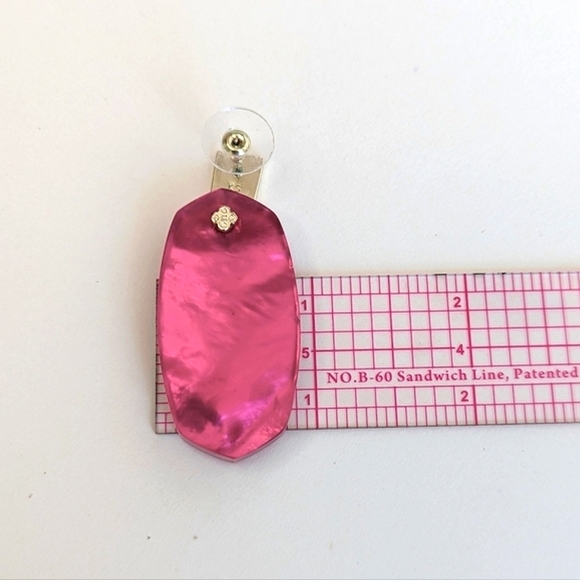 Kendra Scott Aragon Unframed Gold Drop Swing Earrings Berry Illusion - Picture 12 of 13